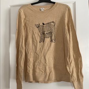 NWOT JCrew Cheetah Sweater